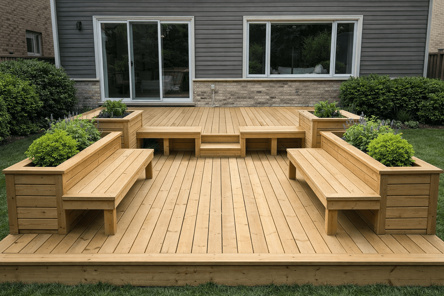Built-In Seating & Planters