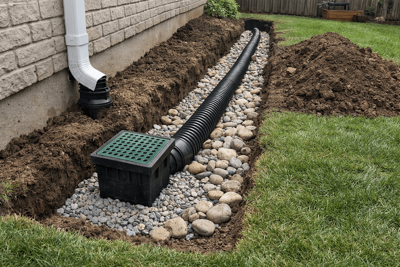 Drainage Solutions by Oakville Fence Repair | All TruLandscape — photo 1