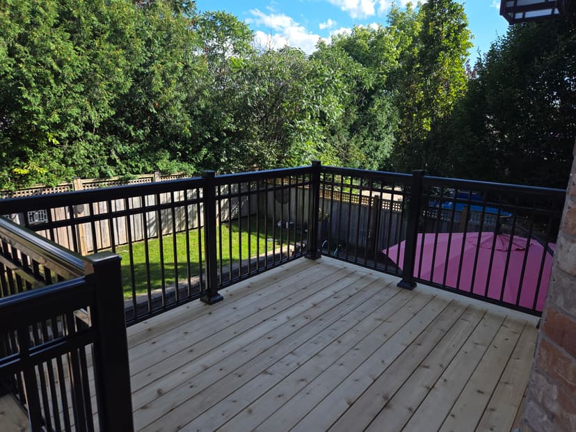 Deck with Railings