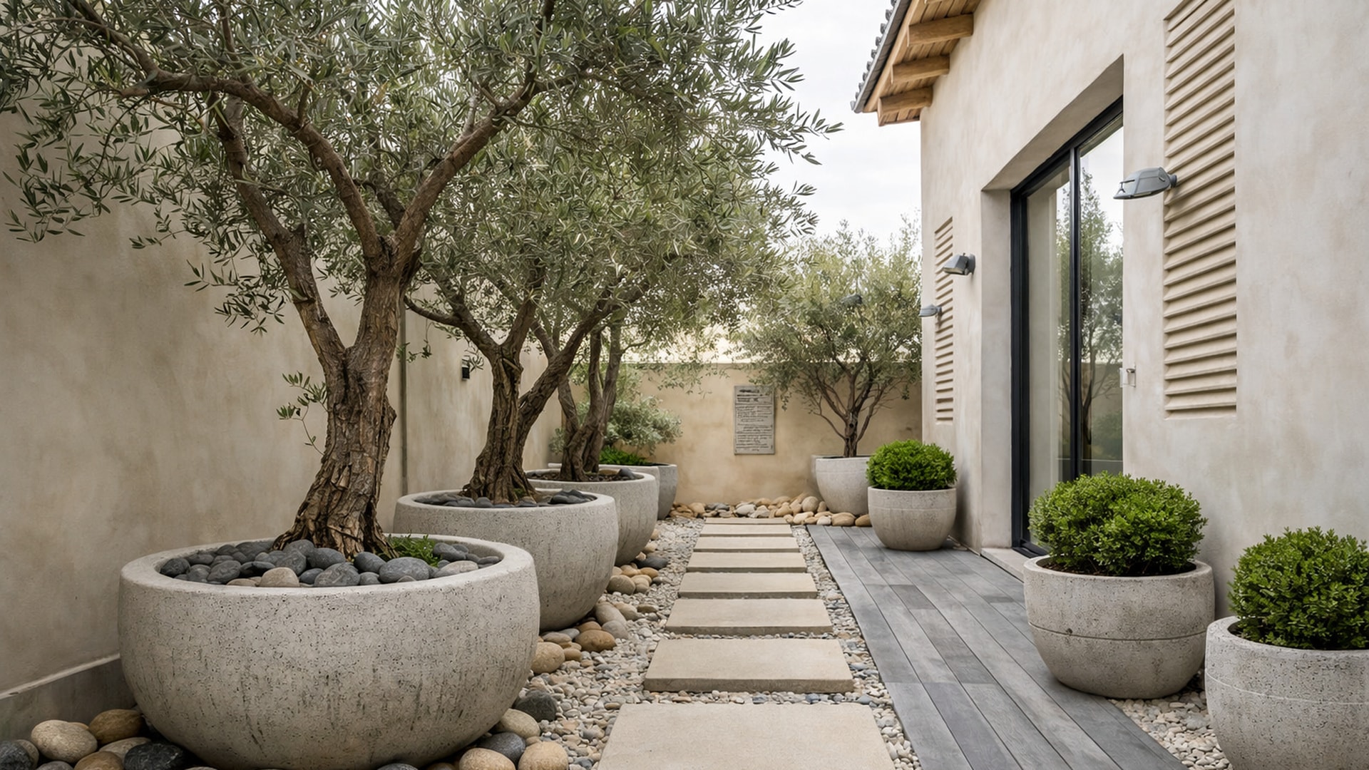 Professional landscaping with pool and patio in Oakville backyard