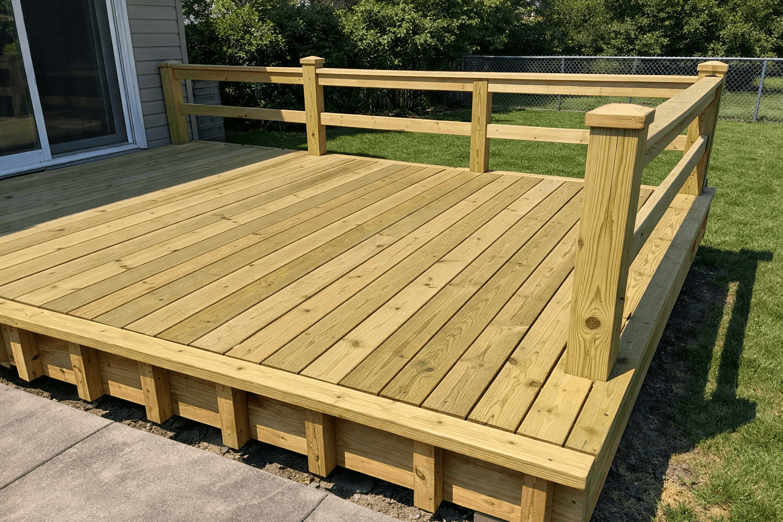 Pressure-Treated Wood Decks