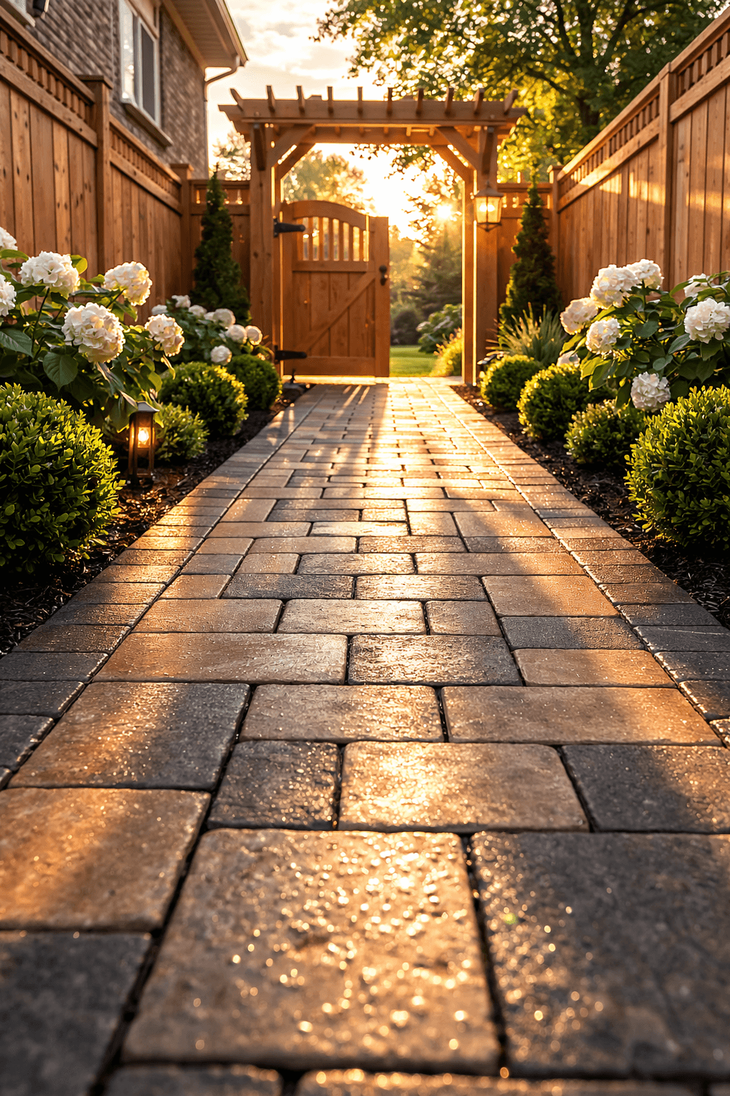 All TruLandscape team installing a fence and landscaping in Oakville