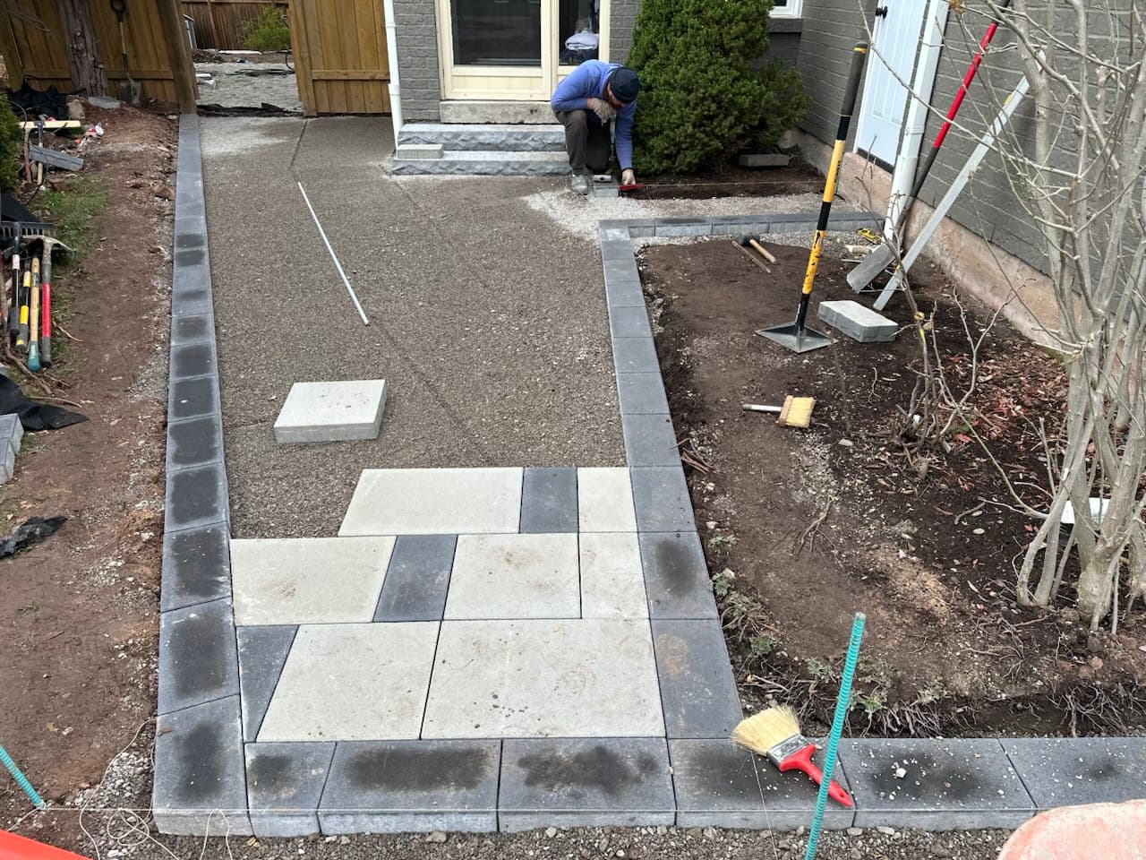 Before outdoor renovation — original property condition